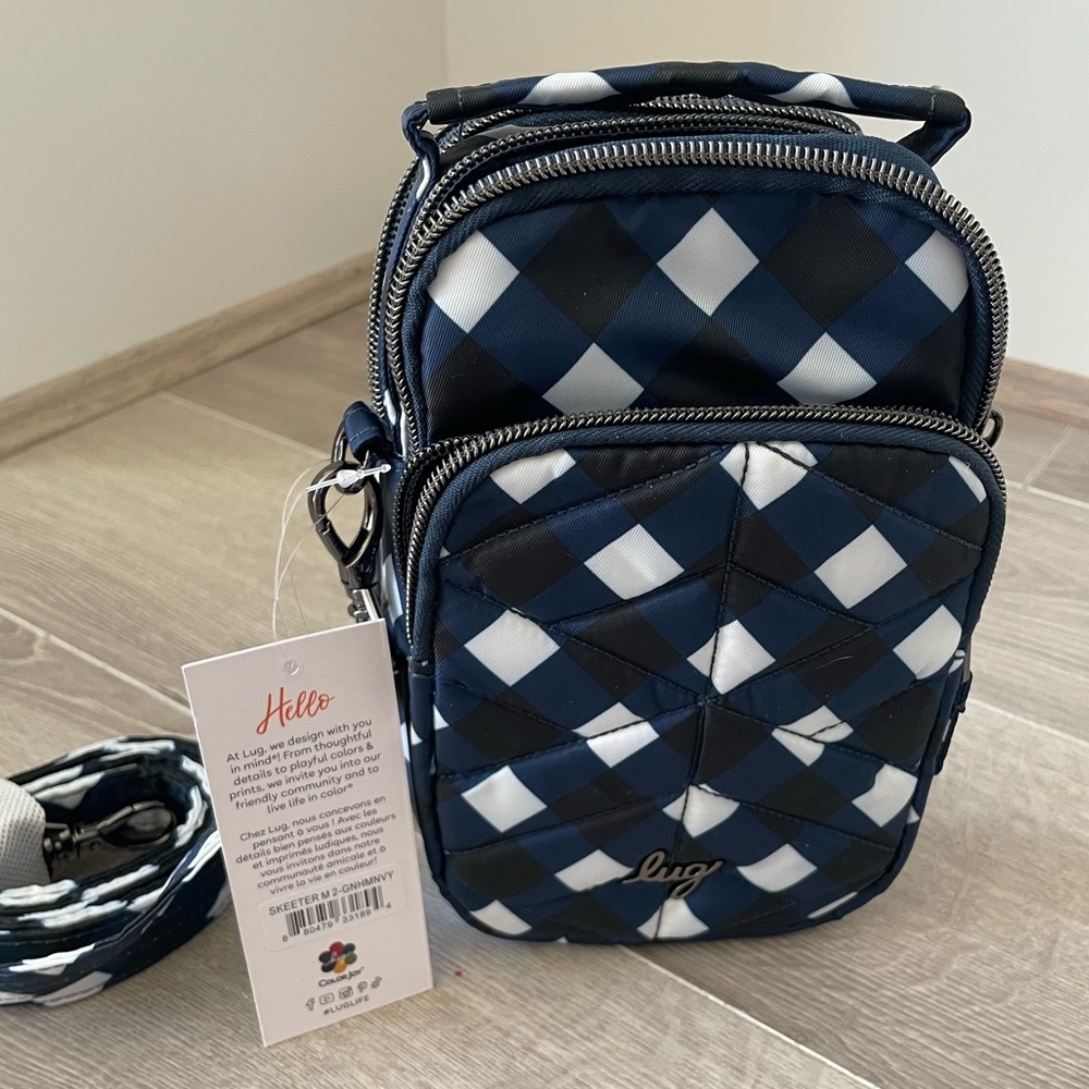 BNWT Lug Skeeter Mini in Gingham Navy